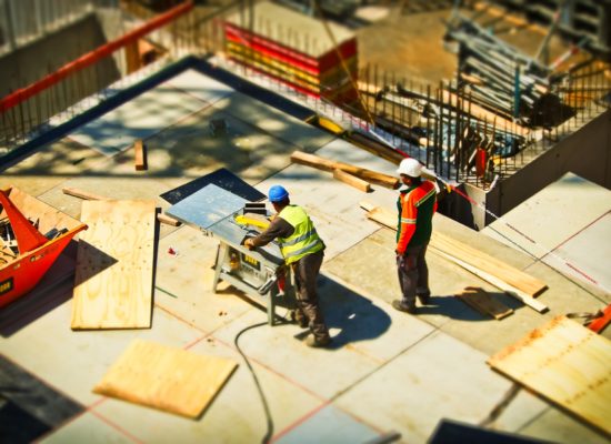 workers at a job site